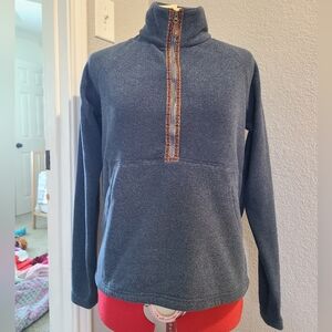 Sherpa Adventure Gear Women's Blue Half-Zip Sweater Size M